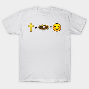 Christ plus Nachos equals happiness T-Shirt